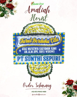 Papan Bunga Duka di Muting